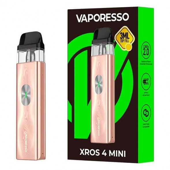 Электронная сигарета Vaporesso XROS 4 Mini - Champagne Gold (Золотое Шампанское) купить в Челябинске