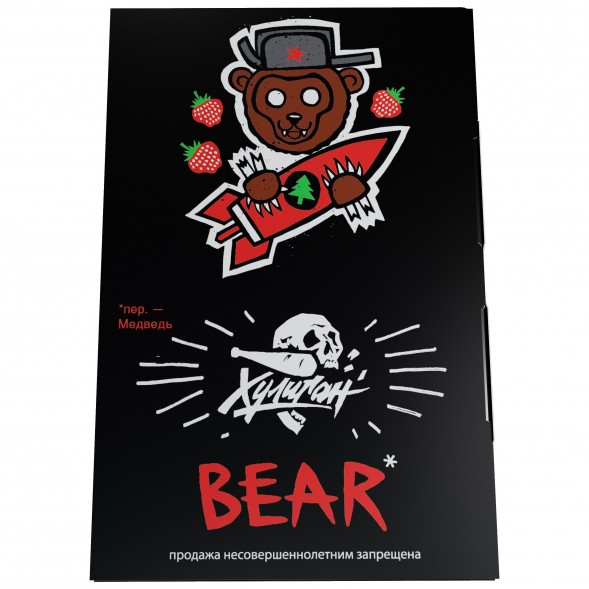 Табак Хулиган - BEAR (Клубника с Ёлкой, 25 грамм) купить в Челябинске