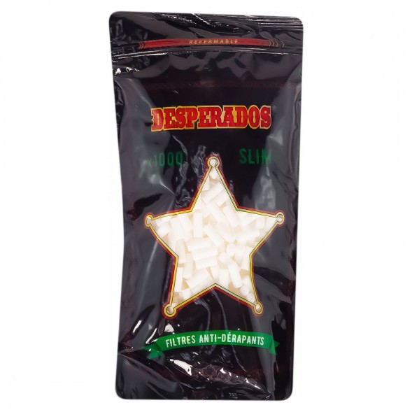 Фильтры для самокруток Desperado - Slim (1000 штук, 15х6 мм) купить в Челябинске