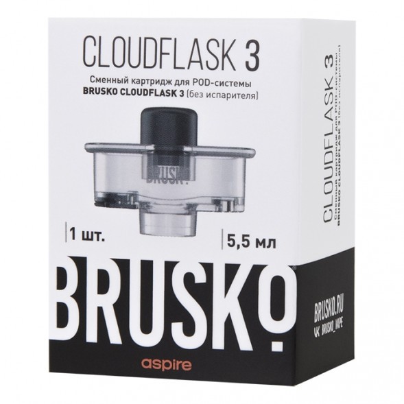 Сменный картридж Brusko - Cloudflask 3 (5.5 мл., 1 шт., без испарителя) купить в Челябинске