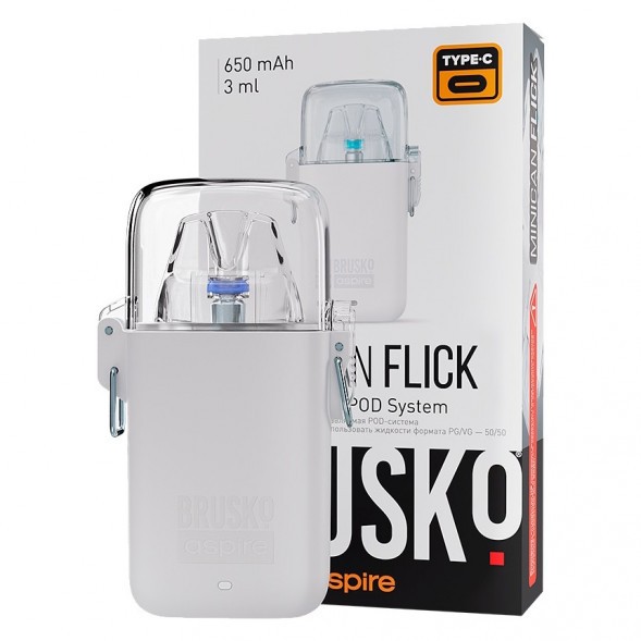 Электронная сигарета Brusko - Minican Flick (Белый) купить в Челябинске