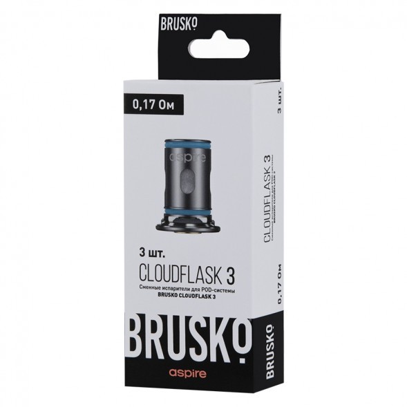 Испарители для Brusko Cloudflask 3 (0.17 Ом, 3 шт.) купить в Челябинске