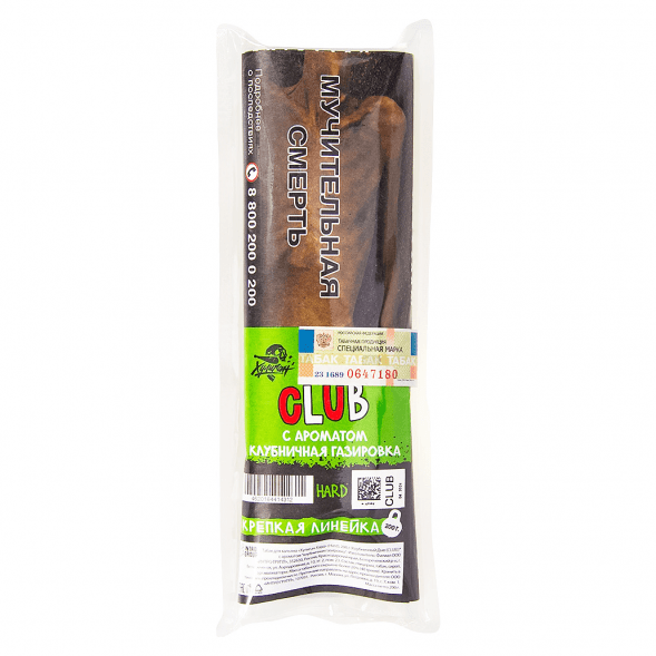 Табак Хулиган Hard - CLUB (Клубничная Газировка, 200 грамм) купить в Челябинске