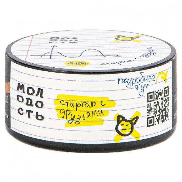 Табак Молодость - Стартап с Друзьями (Венские Вафли, Коктейльная Вишня, Грейпфрут и Лимон, 25 грамм) купить в Челябинске