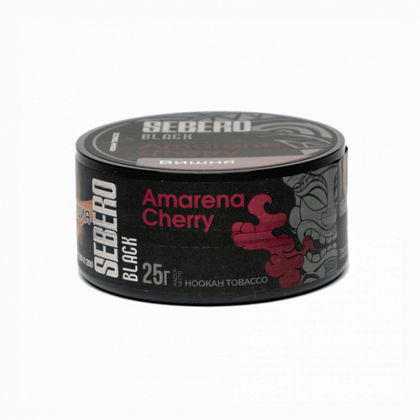 Табак Sebero Black - Amarena Cherry (Вишня, 25 грамм) купить в Челябинске