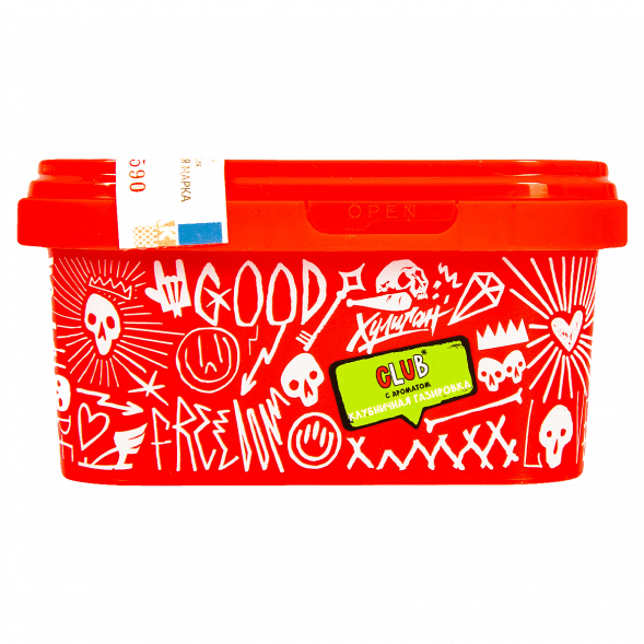 Табак Хулиган - CLUB (Клубничная Газировка, 200 грамм) купить в Челябинске