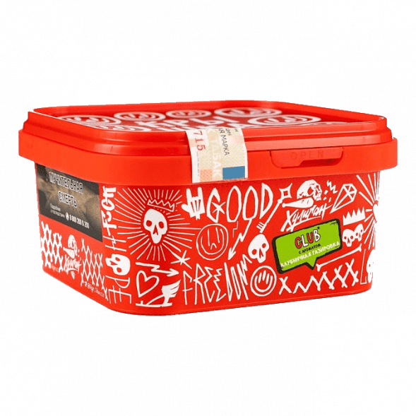 Табак Хулиган - CLUB (Клубничная Газировка, 200 грамм) купить в Челябинске