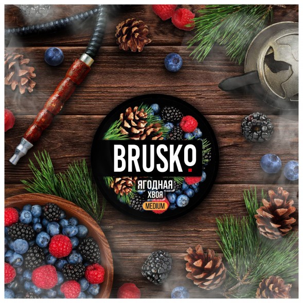 Смесь Brusko Medium - Ягодная Хвоя (50 грамм) купить в Челябинске
