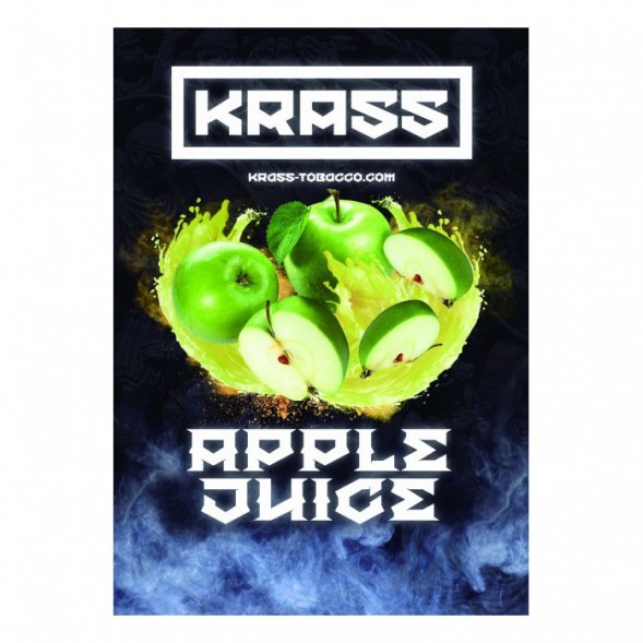 Табак Krass Black - Apple Juice (Яблочный Сок, 100 грамм) купить в Челябинске