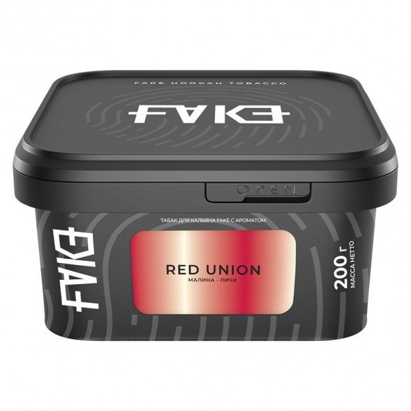 Табак FAKE - Red Union (Малина и Личи, 200 грамм) купить в Челябинске