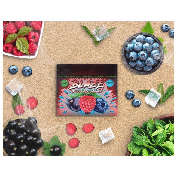 Смесь Blaze Medium - Berry Mint Crush (Лесные ягоды с мятой, 50 грамм) купить в Челябинске