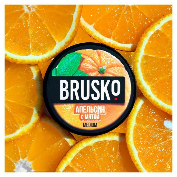 Смесь Brusko Medium - Апельсин с Мятой (50 грамм) купить в Челябинске