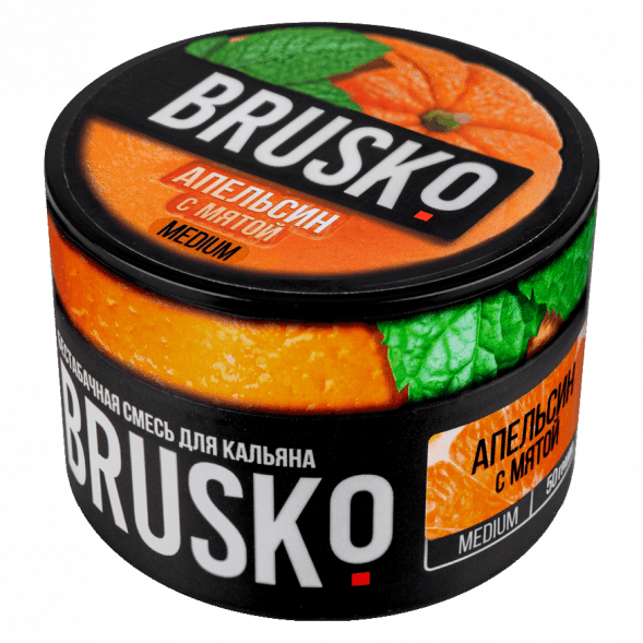 Смесь Brusko Medium - Апельсин с Мятой (50 грамм) купить в Челябинске