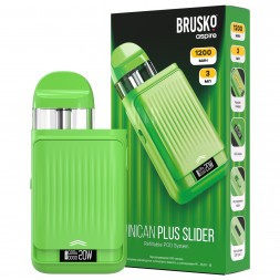 Электронная сигарета Brusko - Minican Plus Slider (Зеленый)